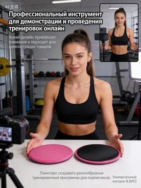 Слайдеры для фитнеса 2 шт, диски для скольжения и глайдинга, двусторонние для ковра и паркета, домашние тренировки, пресс, ноги, ягодицы, пилатес, йога