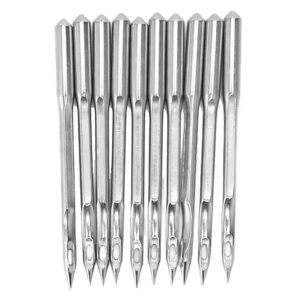 Иглы для швейных машин GK27 (GK27x300) 10 шт., стальные универсальные, для плотных тканей