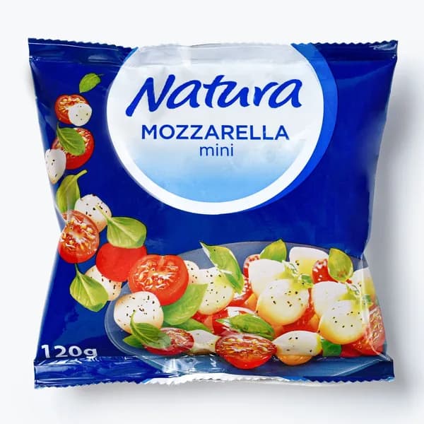 Сыр Моцарелла мини 45% 120 г, Natura