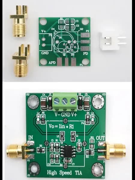 TIA усилитель AD825, Цвет 100K