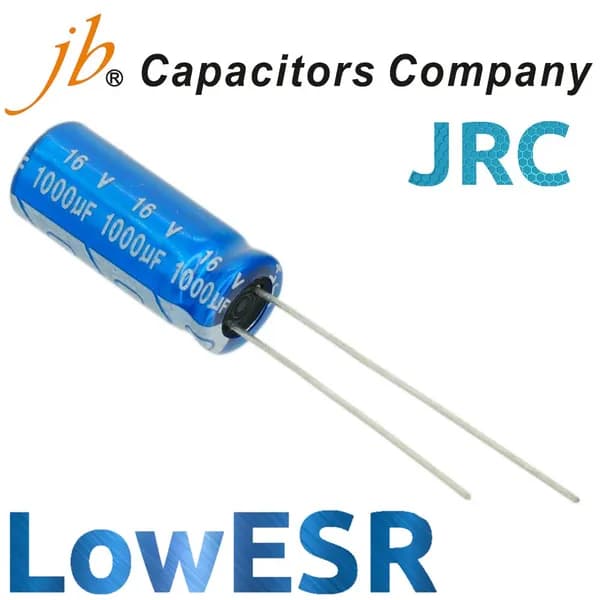 1000мкФ 16В / JRC / 8x20 / 105 С / конденсатор электролитический (10шт)