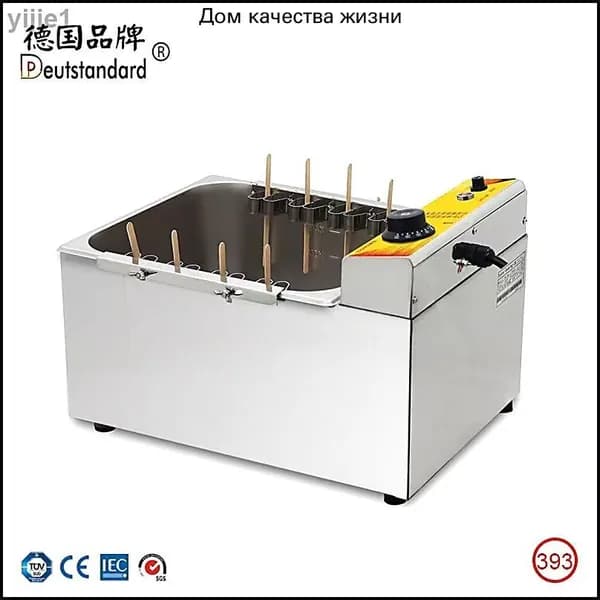 Машина для приготовления хот-догов с сыром, электрическая фритюрница, 44,5 см 33 см 30 см, фритюрница для хот-догов с тянущимся сыром