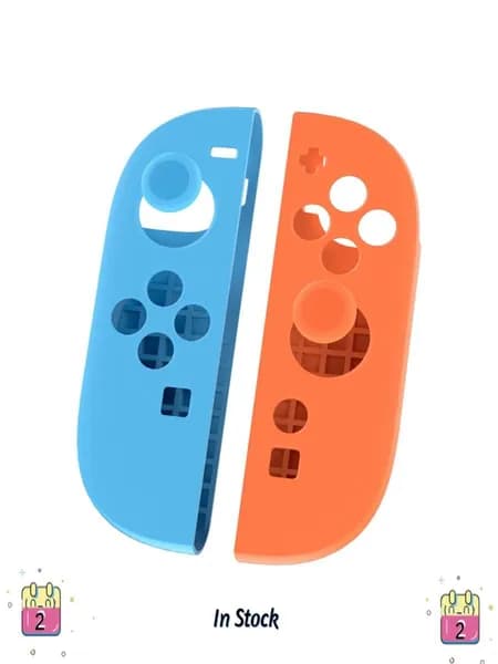 Силиконовый защитный комплект для контроллеров Joy Con Switch: чехлы и накладки на стики