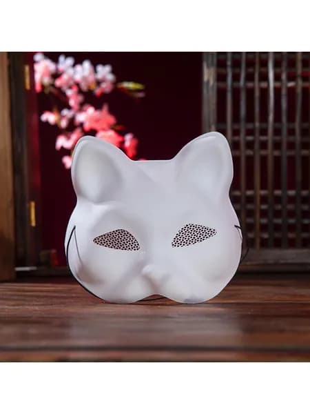 Маска из сетчатой пряжи с кошачьим лицом, 1 шт.