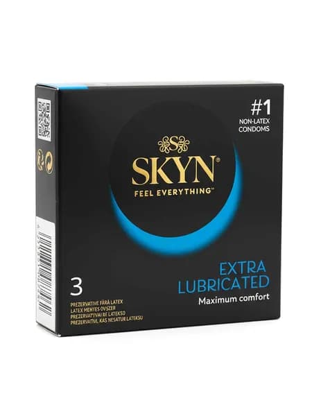 Презервативы без латекса SKYN Extra Lubricated, 3 штуки