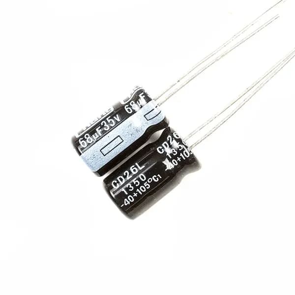 2 шт.Nchicon Конденсатор 35В-68мкФ (68uF-35V, -40+105C, 6x11мм)