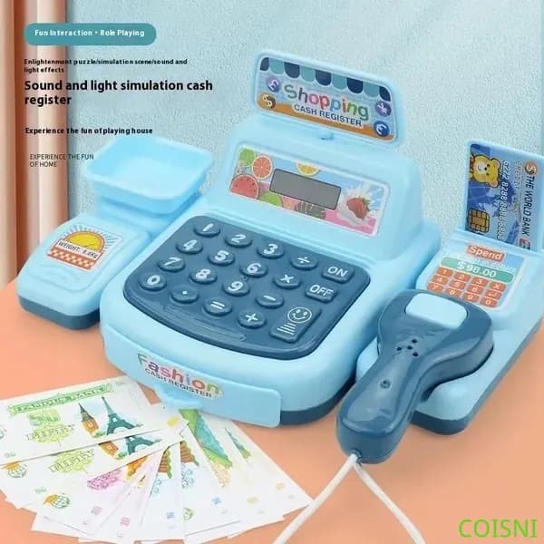 Касса детская игрушка со светом и звуком