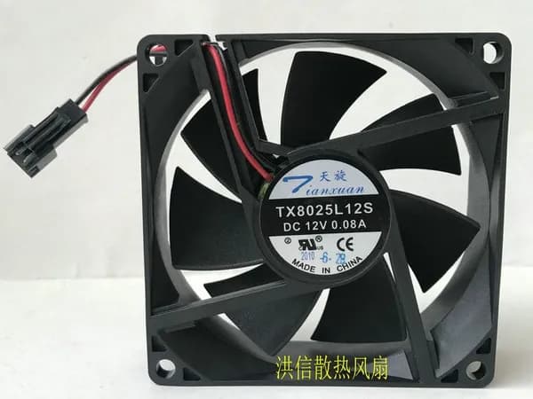 TX TX8025L12S DC12V 0.08A 8 см 8 см, ультра-тихий вентилятор охлаждения
