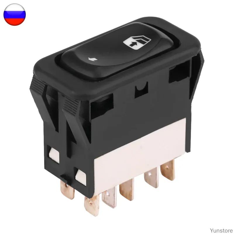 Главный выключатель окна Single Power Master Window Switch Button для Freightliner Columbia Century 2001-2011, запчасть № A06-30769-027, черный цвет, материал пластик ABS, вес