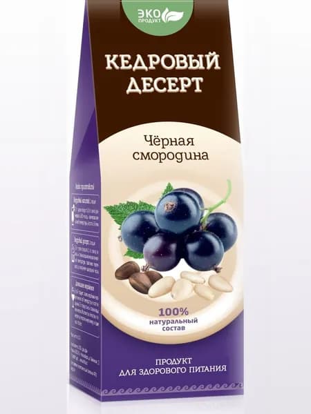 Кедровый десерт Черная смородина, 150г, Дэльфа, Арго