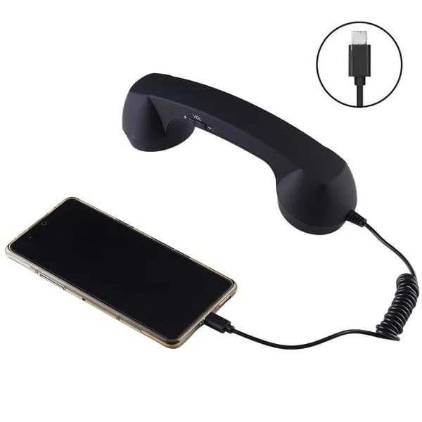 Наушники проводные с микрофоном, USB Type-C, черный