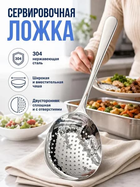 Ложка для мороженого, 20 см, 1 предм.