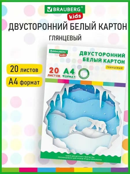 Картон A4, количество листов: 20