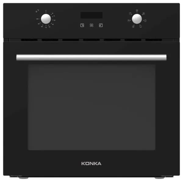 Духовой шкаф электрический KONKA K60ZK01(WE), 70 л, конвекция, гриль, LED дисплей, телескопические направляющие, 6 режимов, черный