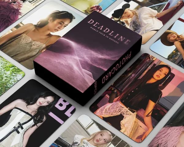 KPOP 55шт/коробка BLACKPINK Фотокарточки DEADLINE Коллекционная карточка JISOO JENNIE LISA ROSE