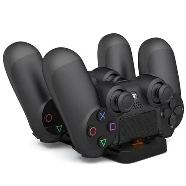 Зарядная станция для джойстика контроллера PS4 Pro/Slim, DOBE Dual Charging Dock TP4-002, черная