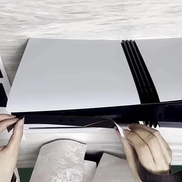 Наклейка на среднюю часть корпуса, совместимая с консолью PlayStation 5 Pro - Декоративная Пылезащитная Защитная полоска, Аксессуар для PS5 Pro