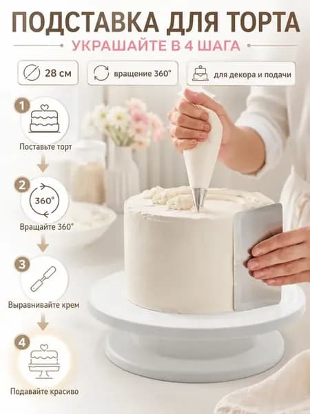 Тортовница для десертов 28 см