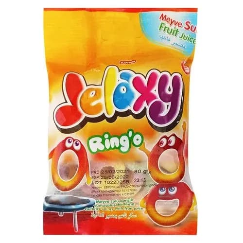 Жев. мармелад Jelaxy Ring'o Кольца 80 гр.