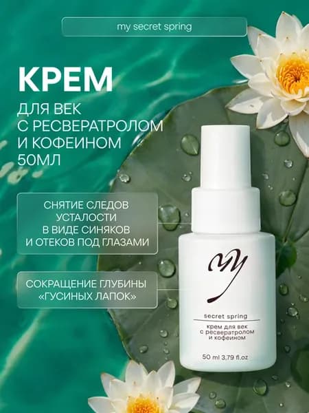 Крем для век с ресвератролом и кофеином