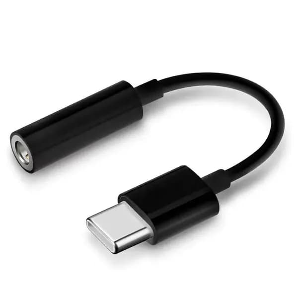 Аудиокабель USB Type-C/3.5 мм, 0.3 м, черный