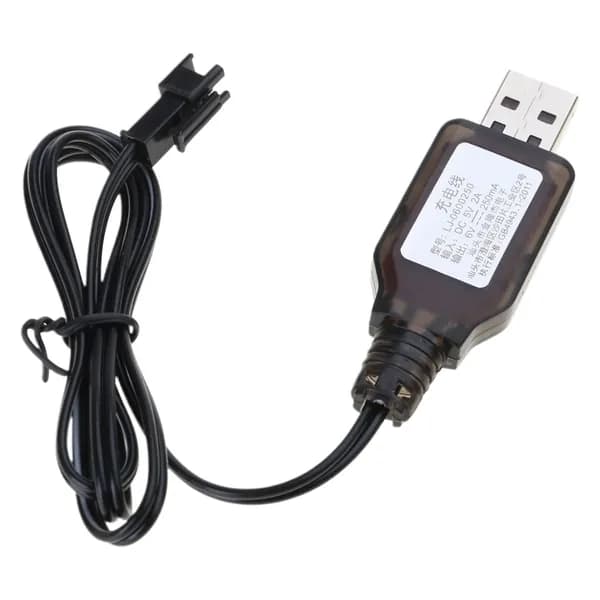 SM2P Штекерное Литиевое Зарядное Устройство 6V USB-Шнур для Зарядки Робота Remote Toy