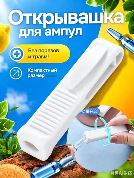 Открывалка 7 см термопластик (tpu) слоновая кость