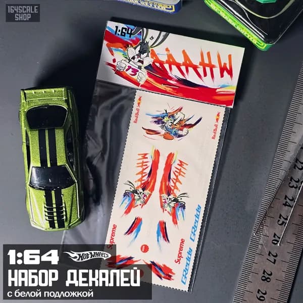 Декали 1:64 HotWheels " AngryRabbit "