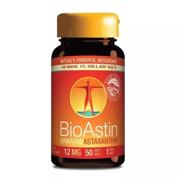 Nutrex Hawaii, BioAstin, гавайский астаксантин, 12 мг, 50 веганских мягких таблеток