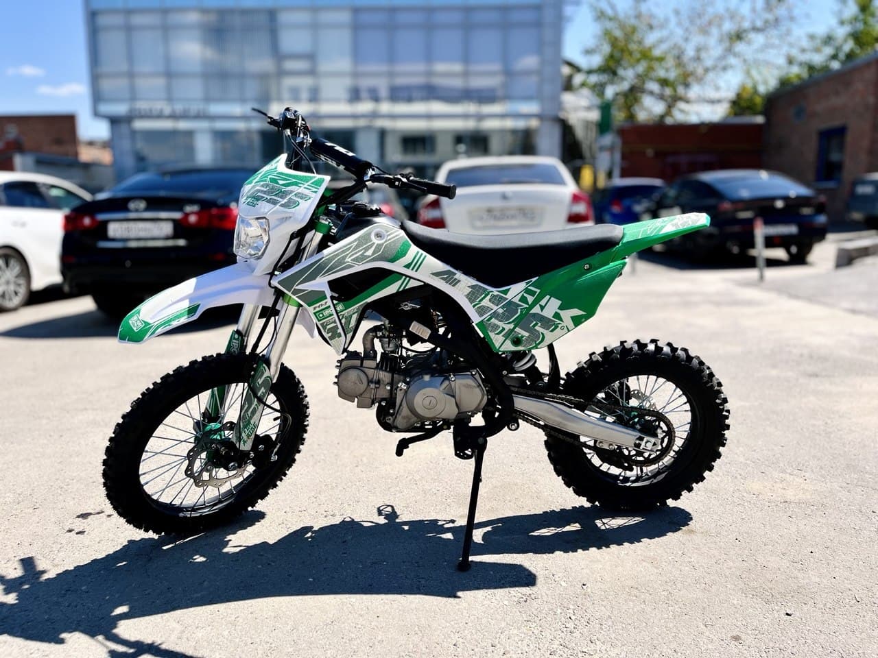 Питбайк Racer CRF125_зеленый ( без ПТС в заводской упаковке)