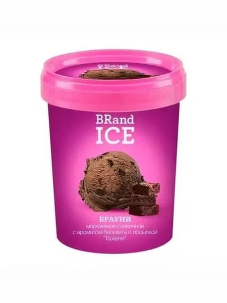 Мороженое сливочное BRandICE Брауни БЗМЖ 500 г