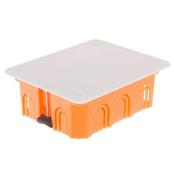 Распределительная коробка скрытая СП 120х92х45 мм 10 вводов IP20 цвет оранжевый