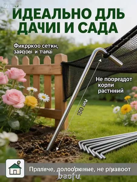 Металлические колышки для палатки 10 шт