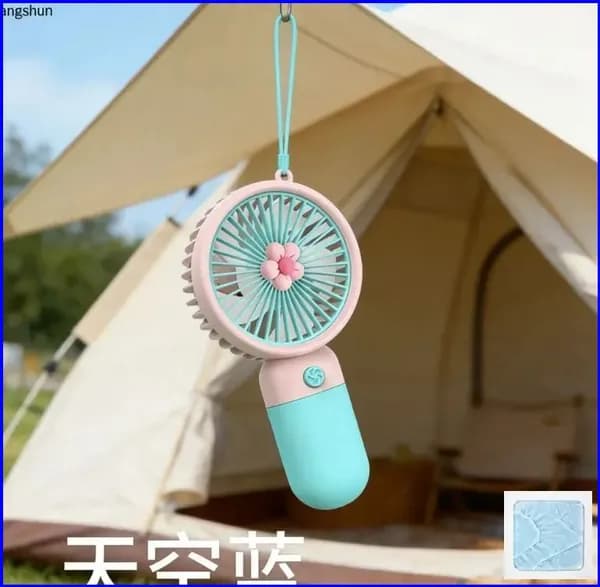 вентилятор 手持小风扇卡通可爱伴手礼礼品水果小花便携桌面懒人手机支架充电-0f0cd7d6140d