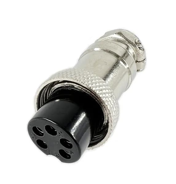 Разъем MIC16 5Pin гнездо металл на кабель