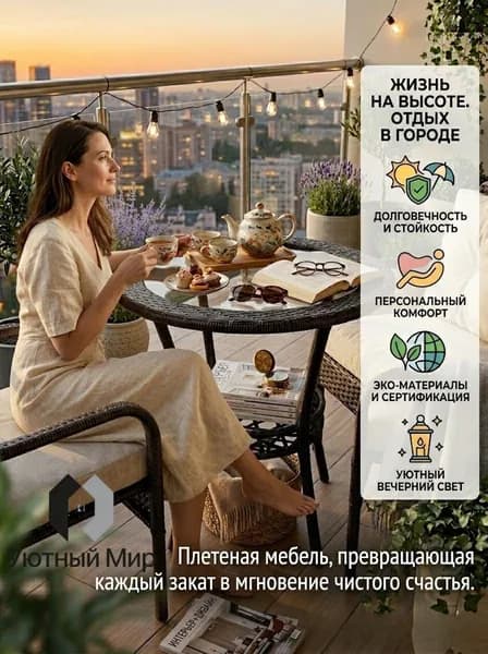 Садовый стол,Закаленное стекло 57х57х54 см