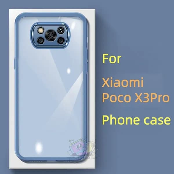 ПрактичныйЧехол дляXiaomi Poco X3 Pro, прозрачный, устойчивый к отпечаткам пальцев, прочный, не деформируется.