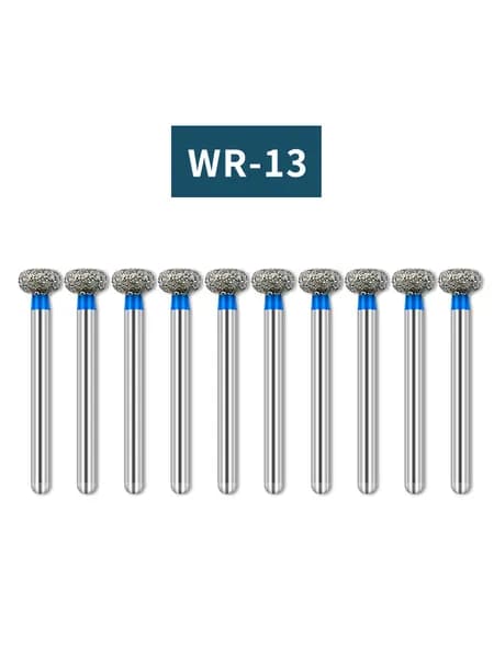 алмазные стоматологические боры,для наконечник турбинный,10 шт.