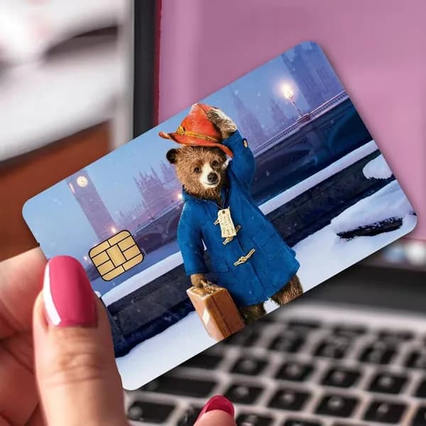 Paddington Bear Паддингтон Наклейки на банковские карты, антипыльная водостойкая универсальная