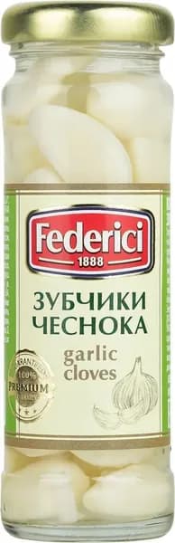 Зубчики чеснока Federici маринованные, 100г