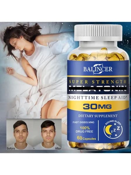 Balincer Капсулы Nighttime Sleep Aid 30 мг, способствуют здоровому сну. 60/120 капсул.