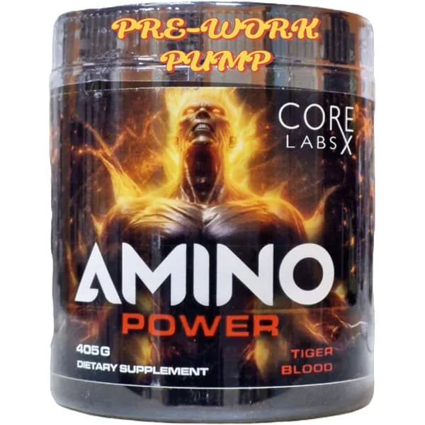 Core Labs X; Amino POWER; Предтрен-пампилка, Предтренировочный комплекс