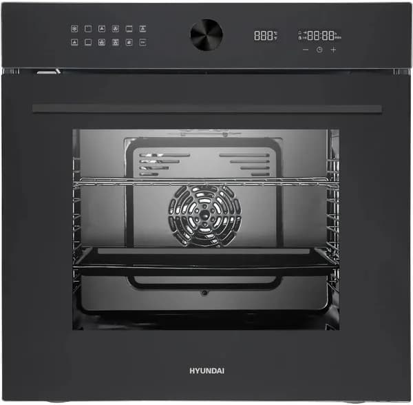 Hyundai  духовой шкаф HEO 6745 BG, черное стекло/черный