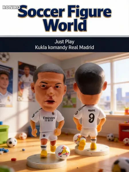Soccerwe фигурка звезды футбола, коллекционная модель команды Реал Мадрид с съемной подставкой 7 см