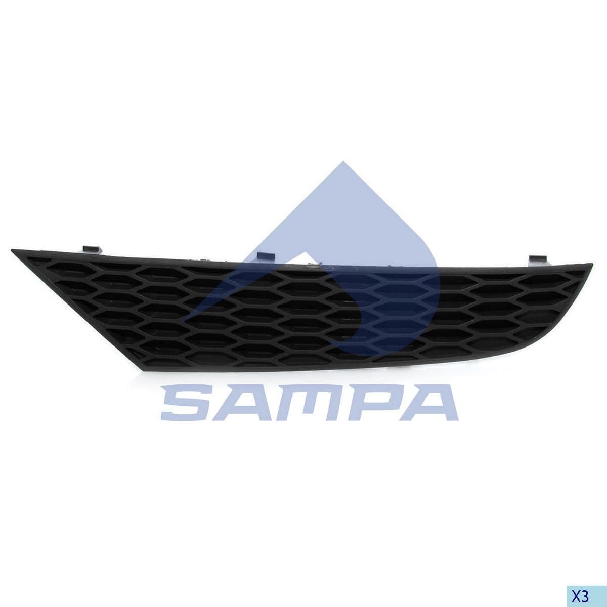 Сетка спойлера на левый угол Actros 3 Sampa 1810 0564