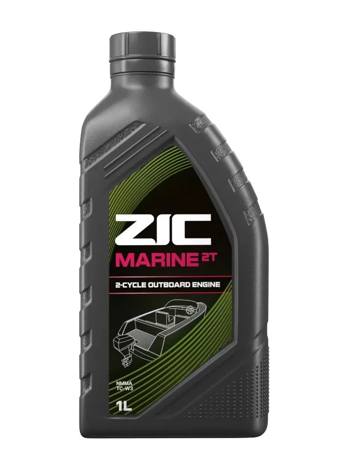 ZIC MARINE 2T Масло моторное, Синтетическое, 1 л