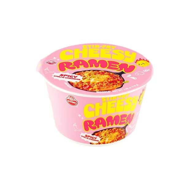 Лапша быстрого приготовления рамён со вкусом чили и сыра чеддер, 110 г.