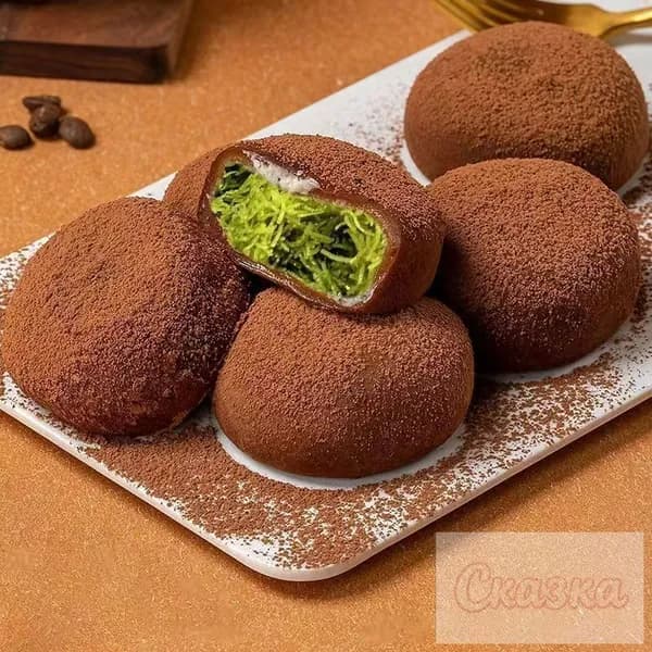 Шоколадные конфеты Дубайский Фортан, набор 5 штук, с фисташковой начинкой