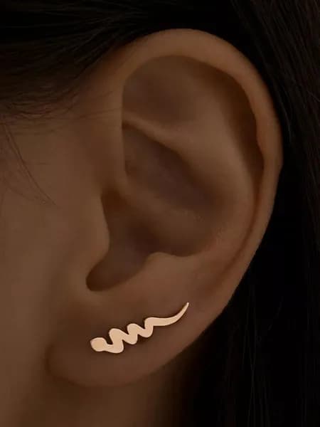 Серьги женские клаймберы серебро 925 ювелирные