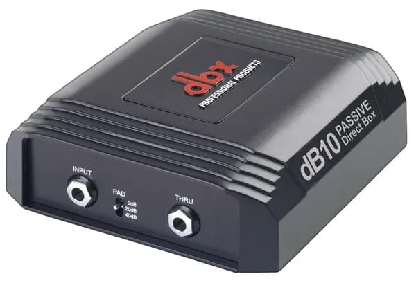 dbx DB10 Пассивный директ бокс, внешняя звуковая карта, высокопрофессиональное музыкальное оборудование